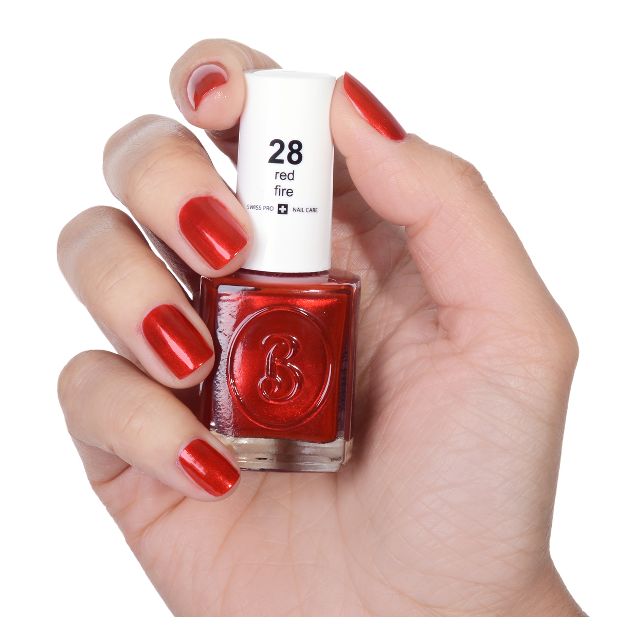 Berenice Oxygen Nail Polish / 28 red fire